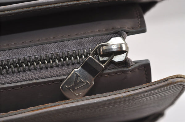 Authentic Louis Vuitton Epi Croisette GM Shoulder Hand Bag Gray M5250B LV 4972J