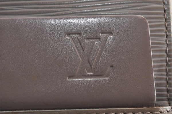 Authentic Louis Vuitton Epi Croisette GM Shoulder Hand Bag Gray M5250B LV 4972J