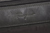 Authentic Salvatore Ferragamo Vintage Nylon Leather Pouch Purse Black 4973J