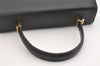 Authentic Salvatore Ferragamo Gancini Leather 2Way Shoulder Hand Bag Black 4974J