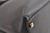 Authentic Salvatore Ferragamo Gancini Leather 2Way Shoulder Hand Bag Black 4974J