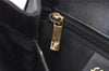 Authentic Salvatore Ferragamo Gancini Leather 2Way Shoulder Hand Bag Black 4974J