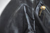 Authentic Salvatore Ferragamo Gancini Leather 2Way Shoulder Hand Bag Black 4974J