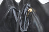Authentic Salvatore Ferragamo Gancini Leather 2Way Shoulder Hand Bag Black 4974J