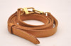 Authentic Louis Vuitton Leather Shoulder Strap Beige 40.4-47.6" LV 4975J
