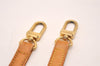 Authentic Louis Vuitton Leather Shoulder Strap Beige 40.4-47.6" LV 4975J