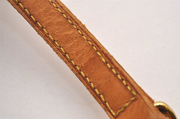 Authentic Louis Vuitton Leather Shoulder Strap Beige 40.4-47.6" LV 4975J