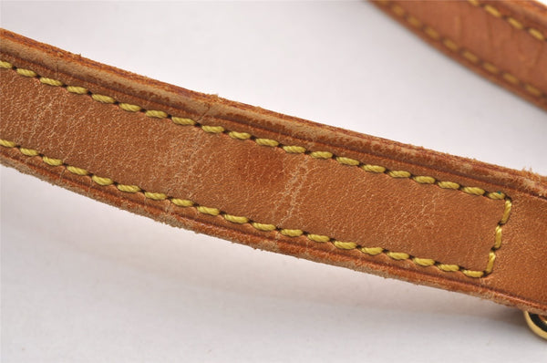 Authentic Louis Vuitton Leather Shoulder Strap Beige 40.4-47.6" LV 4975J