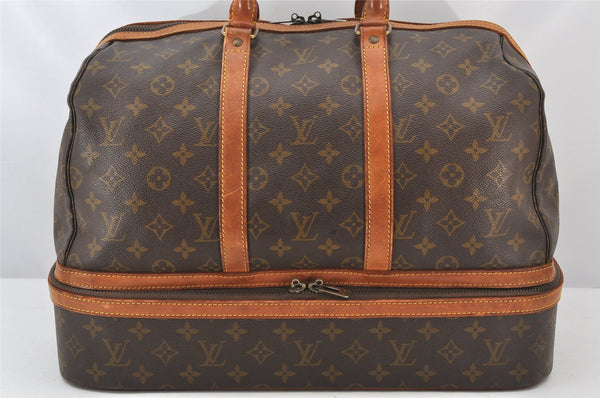 Authentic Louis Vuitton Monogram Sac Sport Travel Hand Bag Old Model LV 4975K