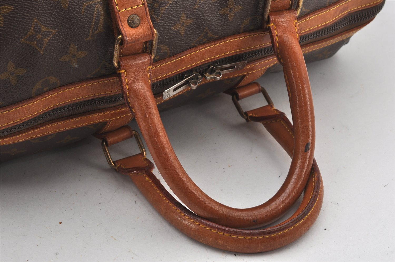 Authentic Louis Vuitton Monogram Sac Sport Travel Hand Bag Old Model LV 4975K