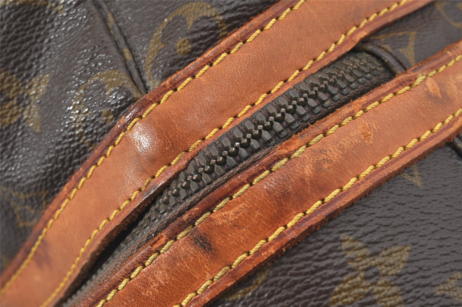 Authentic Louis Vuitton Monogram Sac Sport Travel Hand Bag Old Model LV 4975K