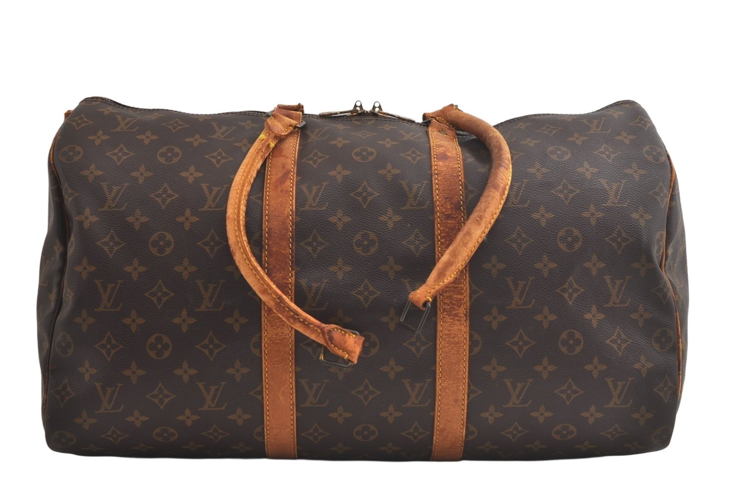 Authentic Louis Vuitton Monogram Keepall 50 Travel Boston Bag M41426 Junk 4976K