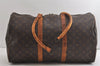 Authentic Louis Vuitton Monogram Keepall 50 Travel Boston Bag M41426 Junk 4976K