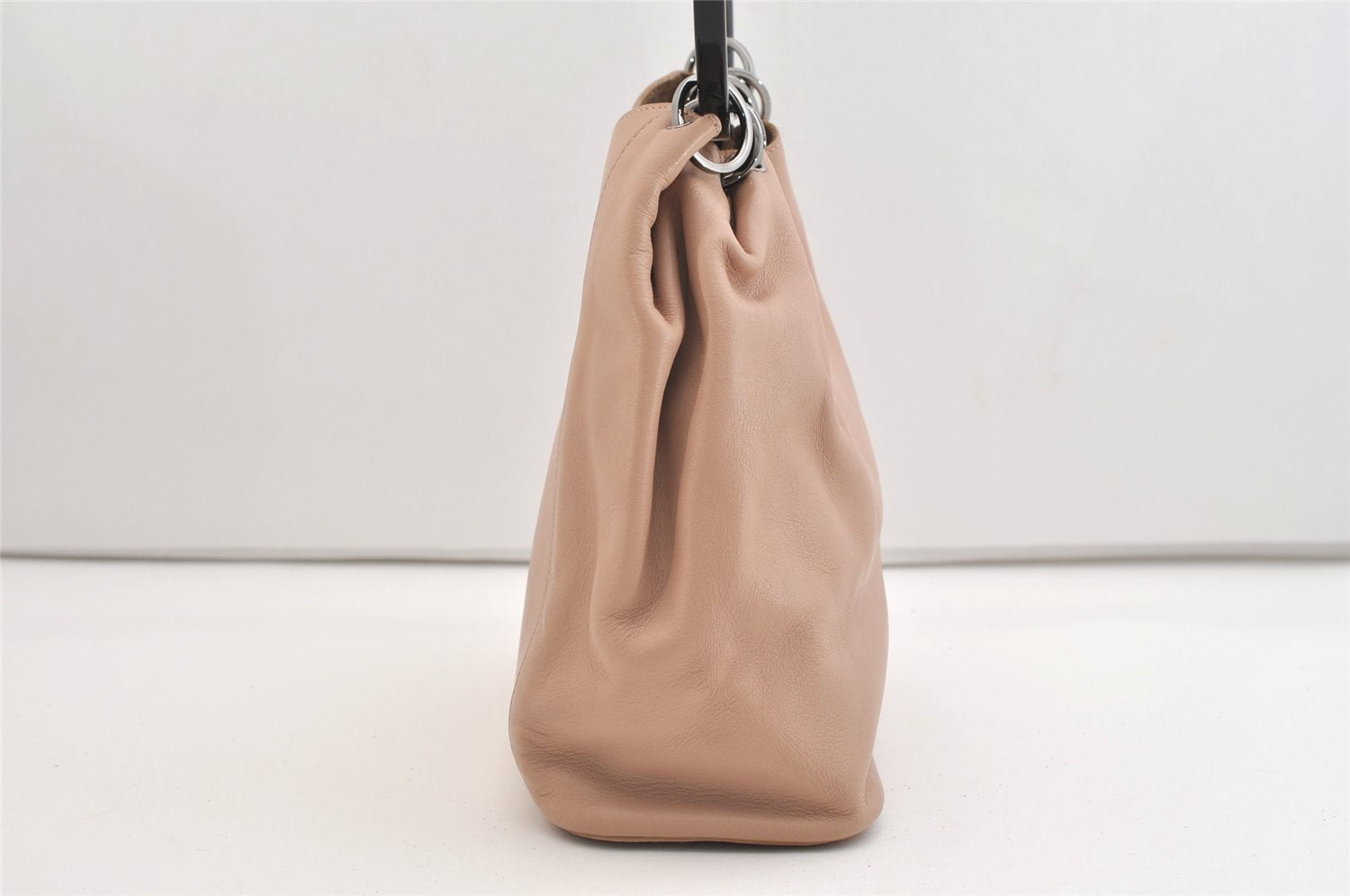 Authentic GUCCI Shoulder Hand Bag Purse Leather 0013750 Beige 4977J