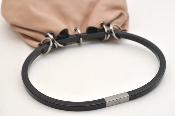 Authentic GUCCI Shoulder Hand Bag Purse Leather 0013750 Beige 4977J