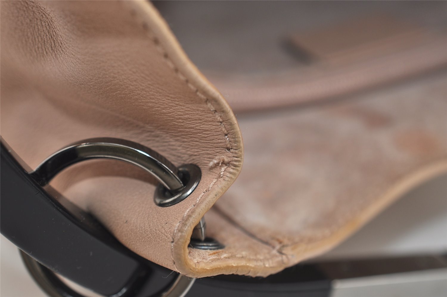 Authentic GUCCI Shoulder Hand Bag Purse Leather 0013750 Beige 4977J