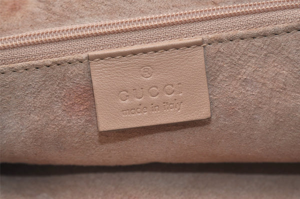 Authentic GUCCI Shoulder Hand Bag Purse Leather 0013750 Beige 4977J