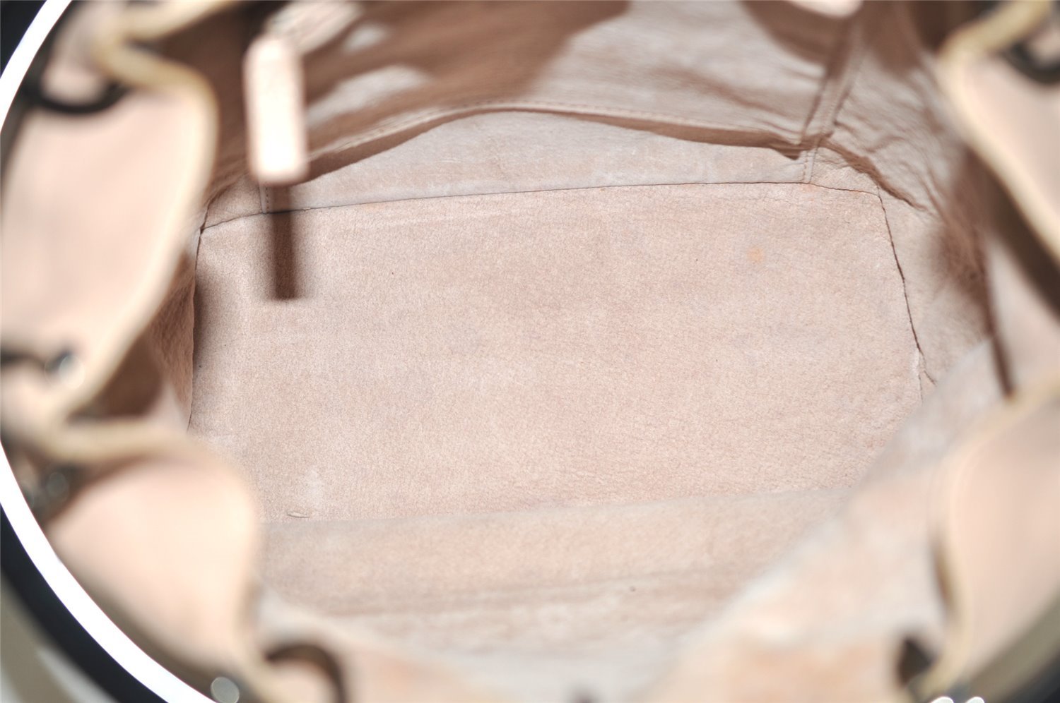 Authentic GUCCI Shoulder Hand Bag Purse Leather 0013750 Beige 4977J