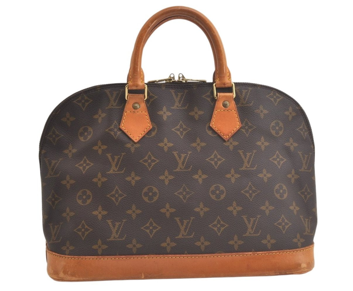 Authentic Louis Vuitton Monogram Alma Hand Bag Purse M51130 LV 4977K
