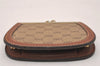 Authentic GUCCI Vintage Micro GG PVC Leather Coin Purse Case Brown 4978J