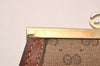 Authentic GUCCI Vintage Micro GG PVC Leather Coin Purse Case Brown 4978J