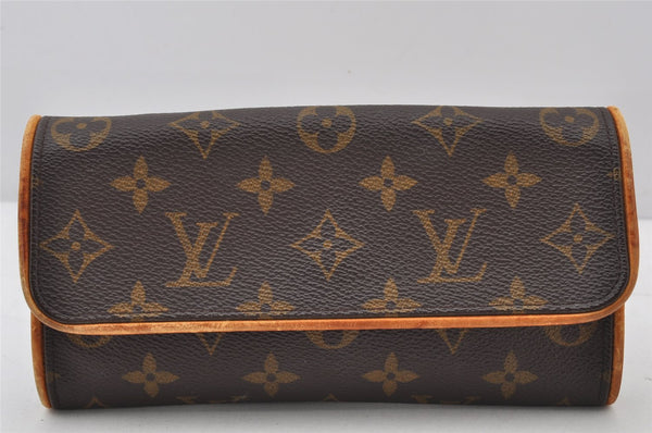Authentic Louis Vuitton Monogram Pochette Twin PM Shoulder Bag M51854 LV 4978K