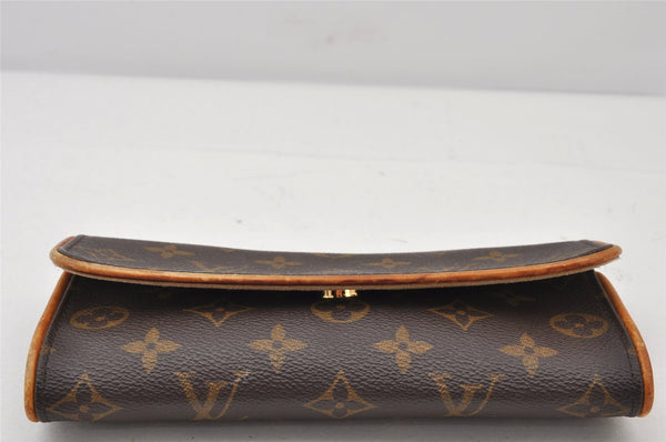 Authentic Louis Vuitton Monogram Pochette Twin PM Shoulder Bag M51854 LV 4978K