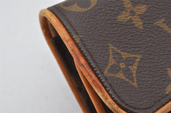 Authentic Louis Vuitton Monogram Pochette Twin PM Shoulder Bag M51854 LV 4978K