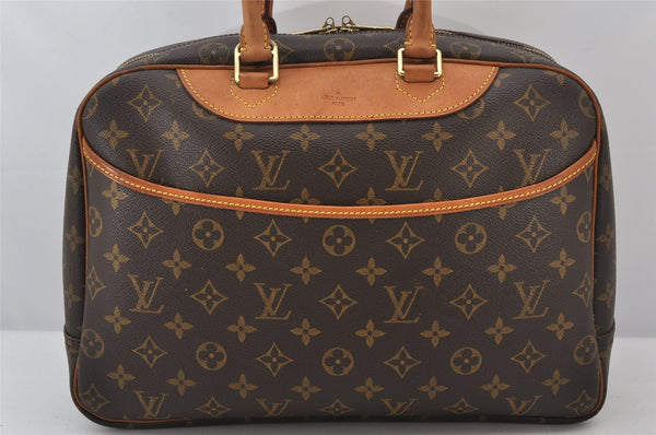 Authentic Louis Vuitton Monogram Deauville Hand Bag M47270 LV 4979K