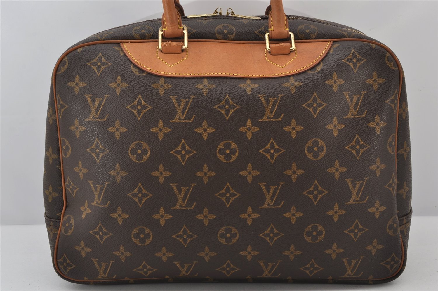 Authentic Louis Vuitton Monogram Deauville Hand Bag M47270 LV 4979K