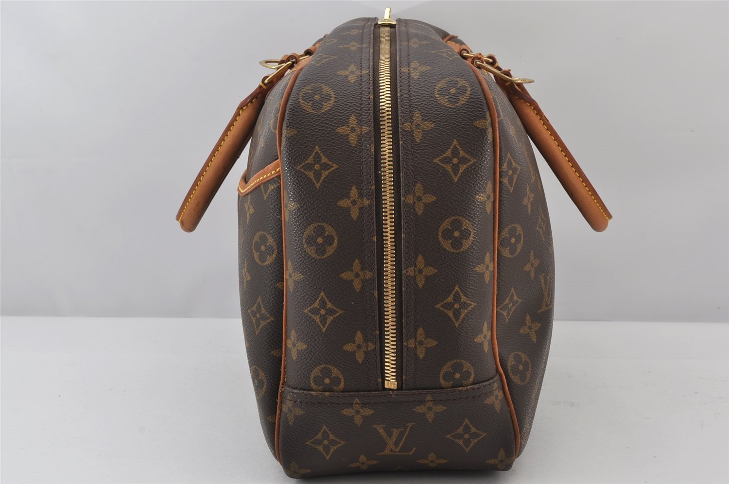 Authentic Louis Vuitton Monogram Deauville Hand Bag M47270 LV 4979K