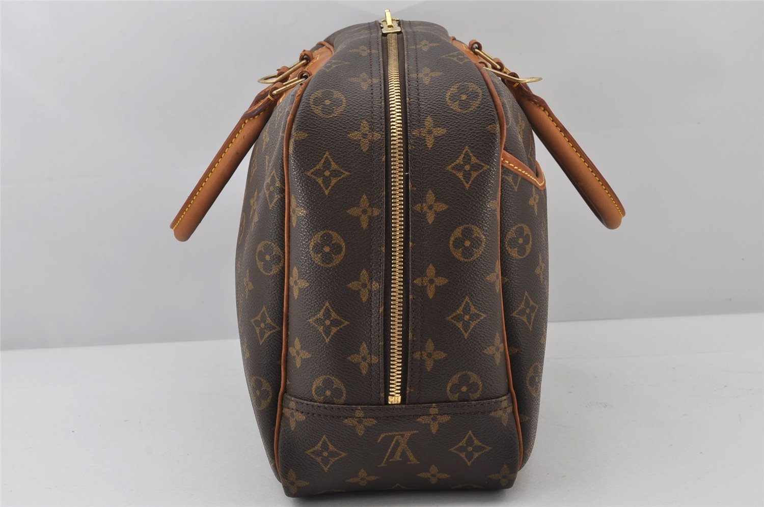 Authentic Louis Vuitton Monogram Deauville Hand Bag M47270 LV 4979K