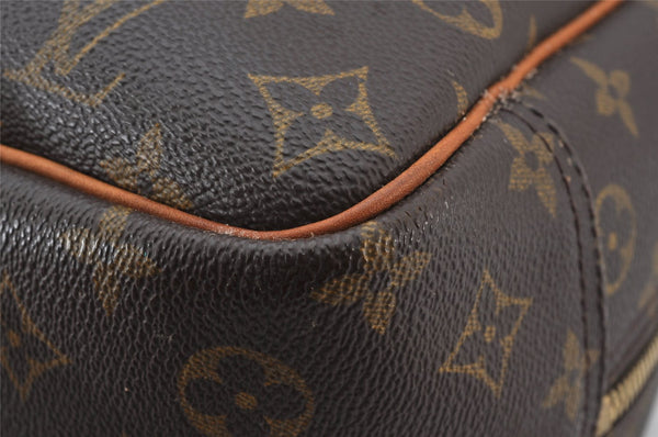 Authentic Louis Vuitton Monogram Deauville Hand Bag M47270 LV 4979K