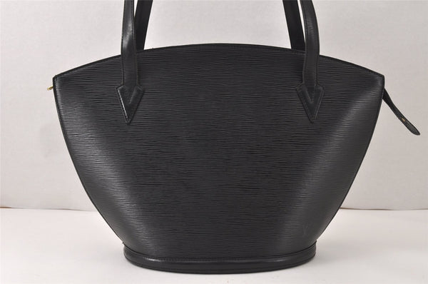 Auth Louis Vuitton Epi Saint Jacques Shopping Shoulder Bag Black M52262 LV 4980K