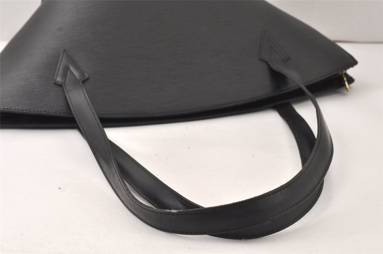 Auth Louis Vuitton Epi Saint Jacques Shopping Shoulder Bag Black M52262 LV 4980K