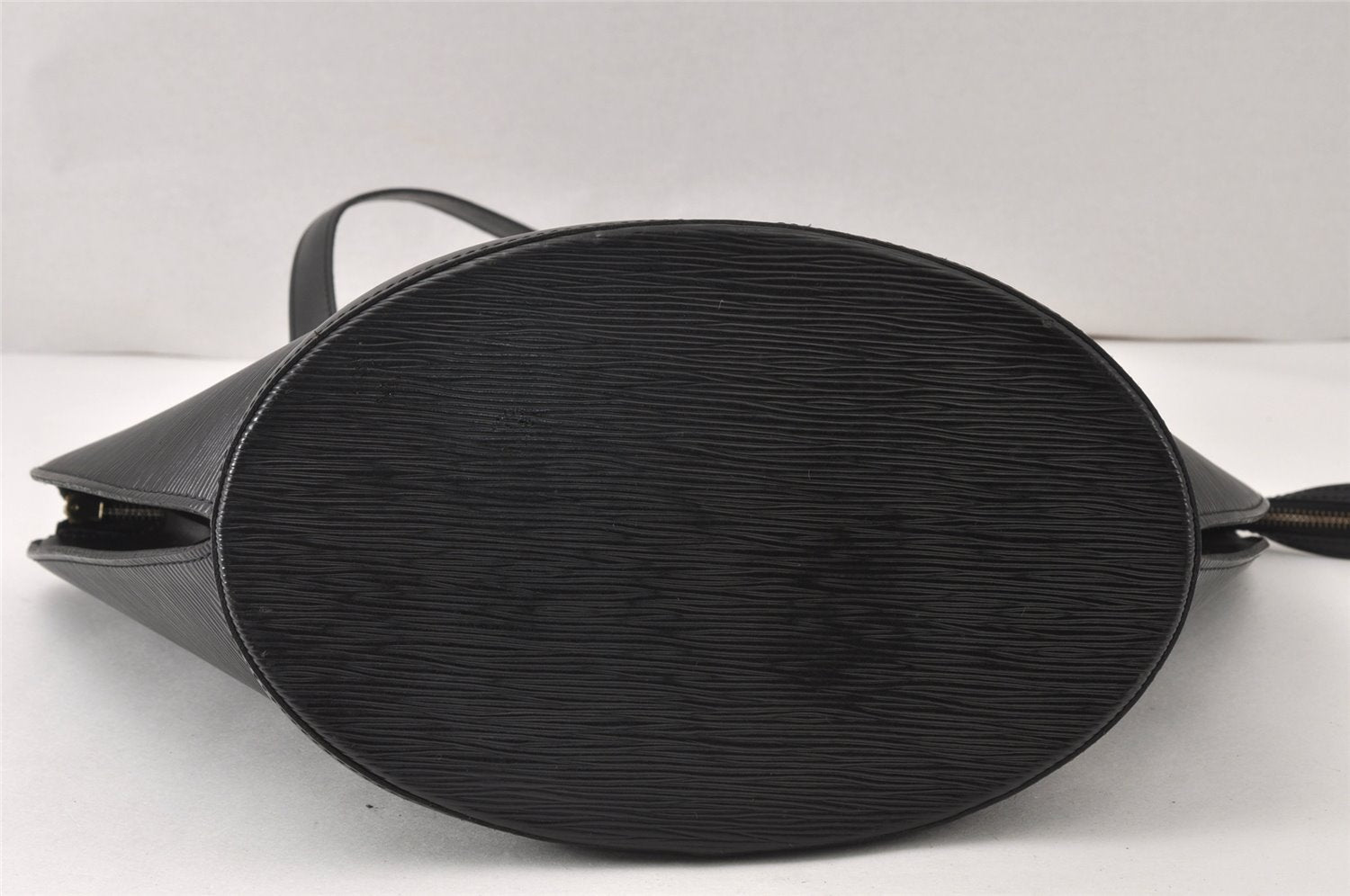 Auth Louis Vuitton Epi Saint Jacques Shopping Shoulder Bag Black M52262 LV 4980K