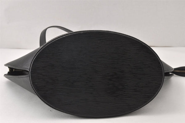 Auth Louis Vuitton Epi Saint Jacques Shopping Shoulder Bag Black M52262 LV 4980K