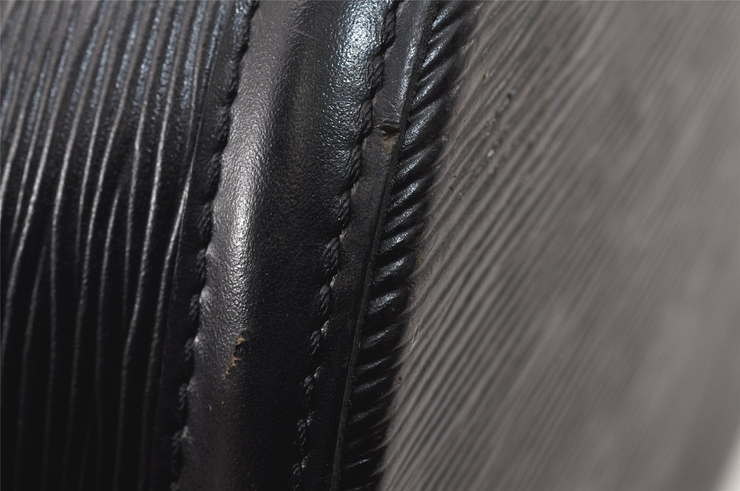 Auth Louis Vuitton Epi Saint Jacques Shopping Shoulder Bag Black M52262 LV 4980K