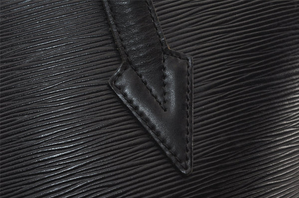 Auth Louis Vuitton Epi Saint Jacques Shopping Shoulder Bag Black M52262 LV 4980K