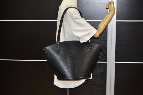 Auth Louis Vuitton Epi Saint Jacques Shopping Shoulder Bag Black M52262 LV 4980K