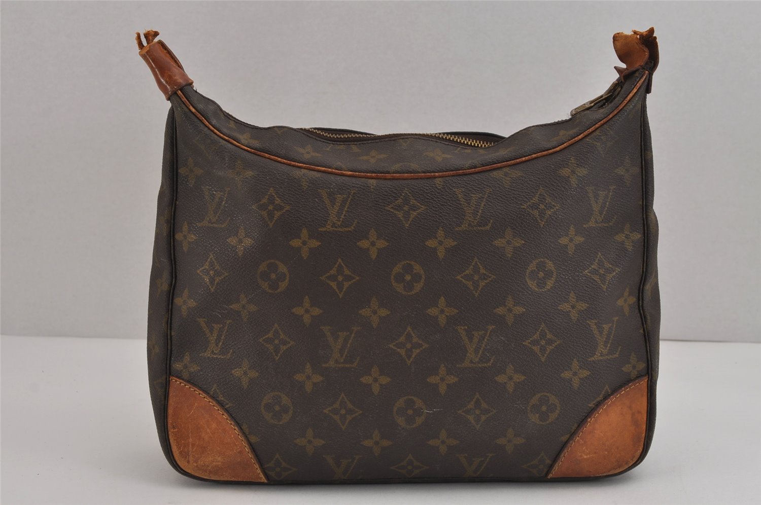 Authentic Louis Vuitton Monogram Boulogne 30 Shoulder Bag Old Model Junk 4981J