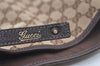 Authentic GUCCI Abbey Shoulder Tote Bag GG Canvas Leather 130736 Brown 4981K