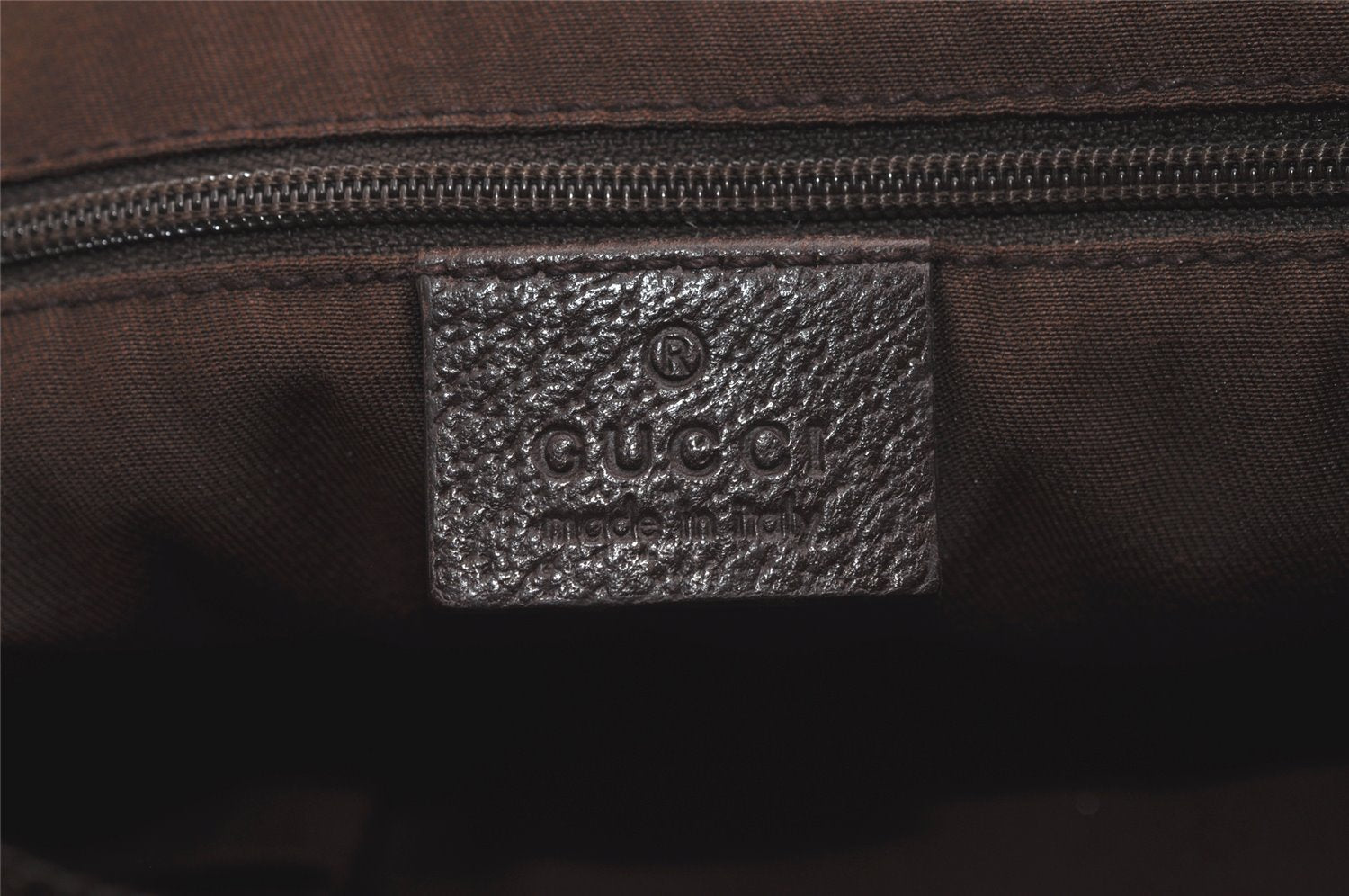 Authentic GUCCI Abbey Shoulder Tote Bag GG Canvas Leather 130736 Brown 4981K