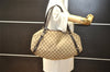 Authentic GUCCI Abbey Shoulder Tote Bag GG Canvas Leather 130736 Brown 4981K