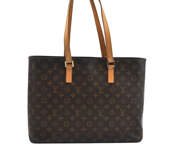 Authentic Louis Vuitton Monogram Luco Shoulder Tote Bag M51155 LV 4982J