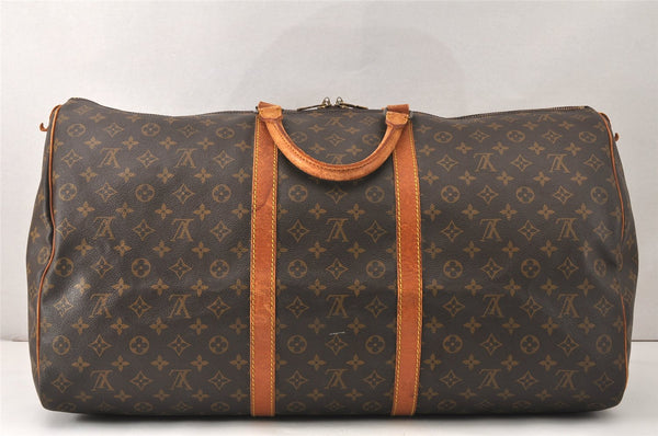 Authentic Louis Vuitton Monogram Keepall 60 Travel Boston Bag M41422 LV 4982K