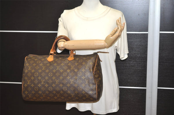 Authentic Louis Vuitton Monogram Speedy 40 Hand Boston Bag Old Model LV 4983J