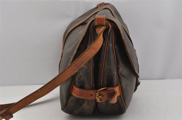 Authentic Louis Vuitton Monogram Saumur 30 Shoulder Cross Bag M42256 LV 4984J