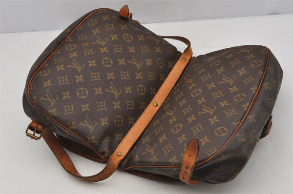 Authentic Louis Vuitton Monogram Saumur 30 Shoulder Cross Bag M42256 LV 4984J
