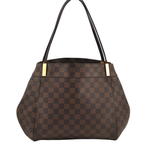 Authentic Louis Vuitton Damier Marylebone PM Shoulder Tote Bag N41215 LV 4985J